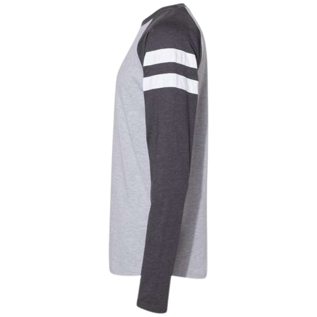 Unisex Fine Jersey Mash Up Long Sleeve Tee