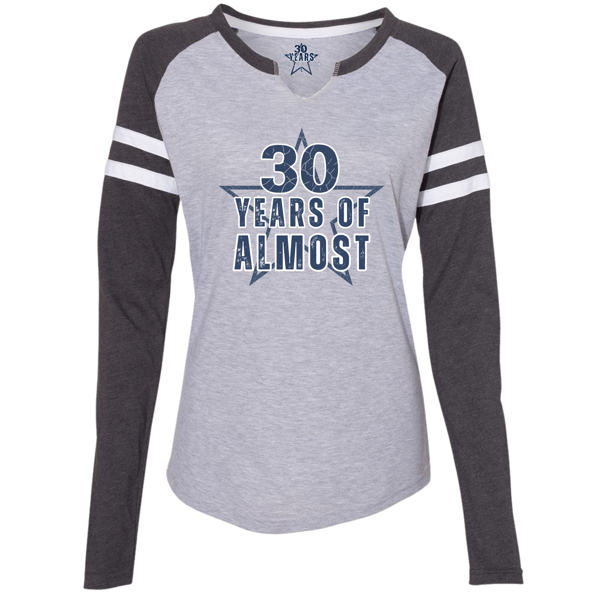 Women's Fine Jersey Mash Up Long Sleeve T-Shirt